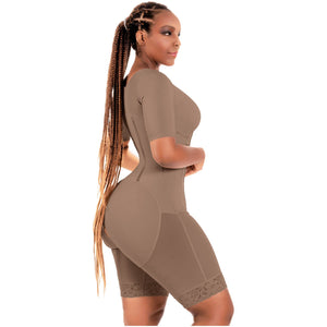 Full Faja with Sleeve and Built-in Bra Bling Shapers 938BF