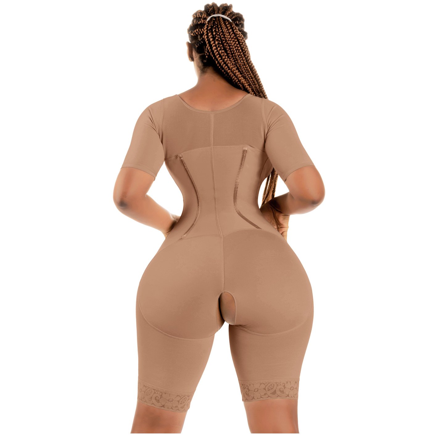Full Faja with Sleeve and Built-in Bra Bling Shapers 938BF