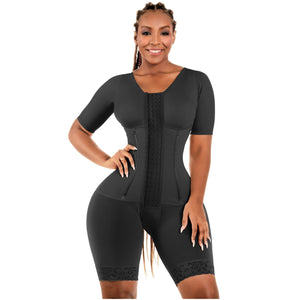 Full Faja with Sleeve and Built-in Bra Bling Shapers 938BF