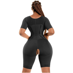 Full Faja with Sleeve and Built-in Bra Bling Shapers 938BF