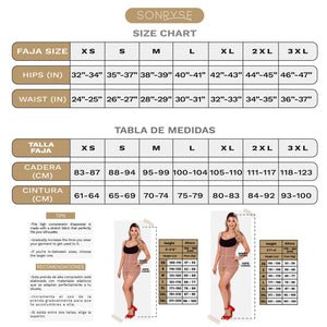 Fajas SONRYSE 052 | Colombian Full Body Shaper for Post Surgery with Built-in Bra | Butt Lifting Effect and Tummy Control - Pal Negocio